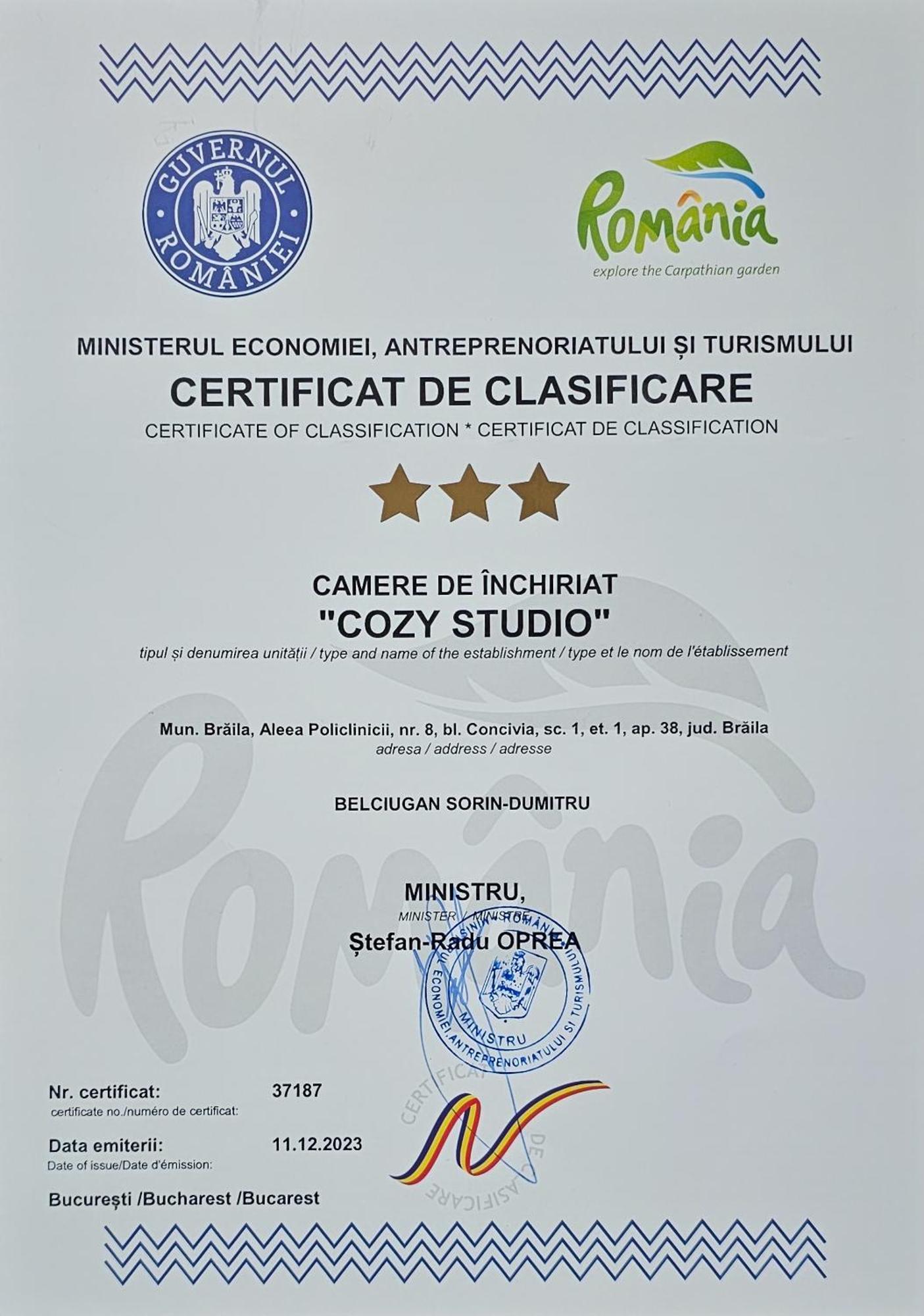 Cozy Studio Brăila Dış mekan fotoğraf